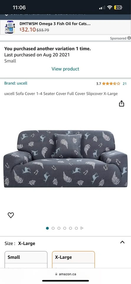 Sofa covers (2 large, 1 small) - photo 2