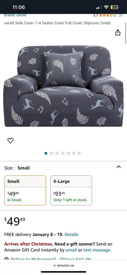 Sofa covers (2 large, 1 small) - photo 3