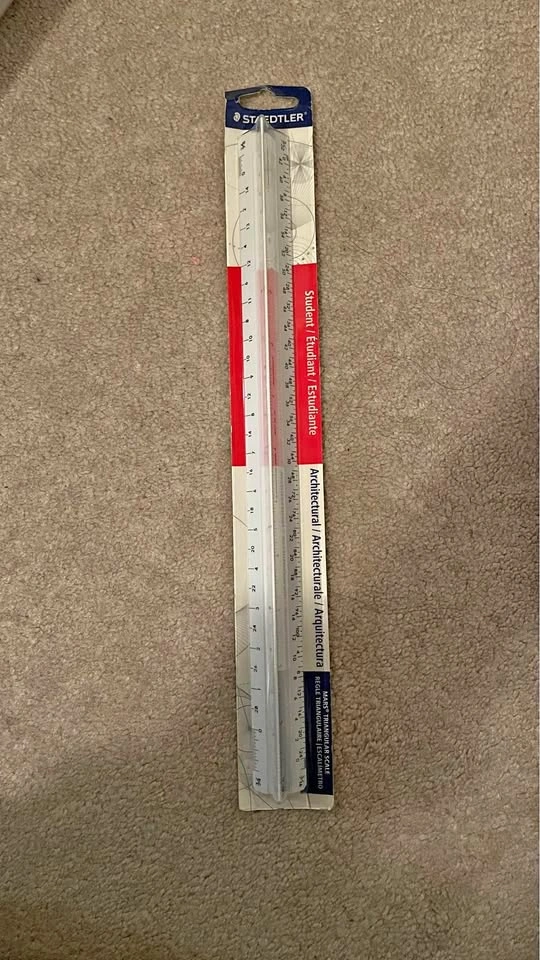 Brand new Metal Architectural Triangular Scale