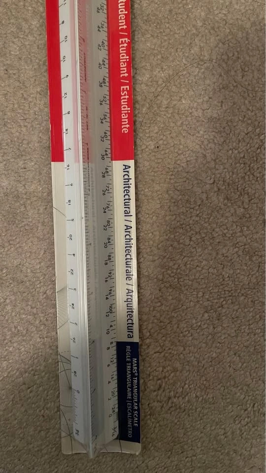 Brand new Metal Architectural Triangular Scale - photo 2