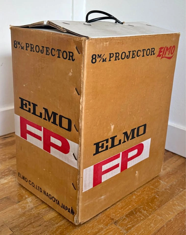 Vintage Elmo FP 8mm Film Projector w/ Original Box & Accessories