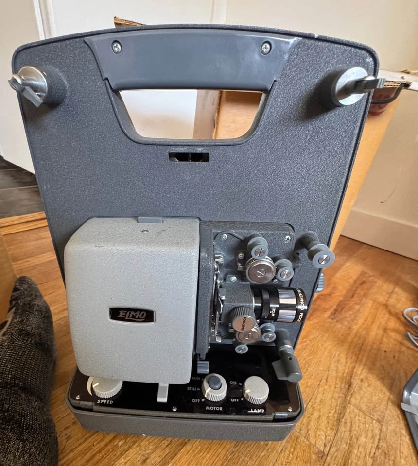 Vintage Elmo FP 8mm Film Projector w/ Original Box & Accessories - photo 4