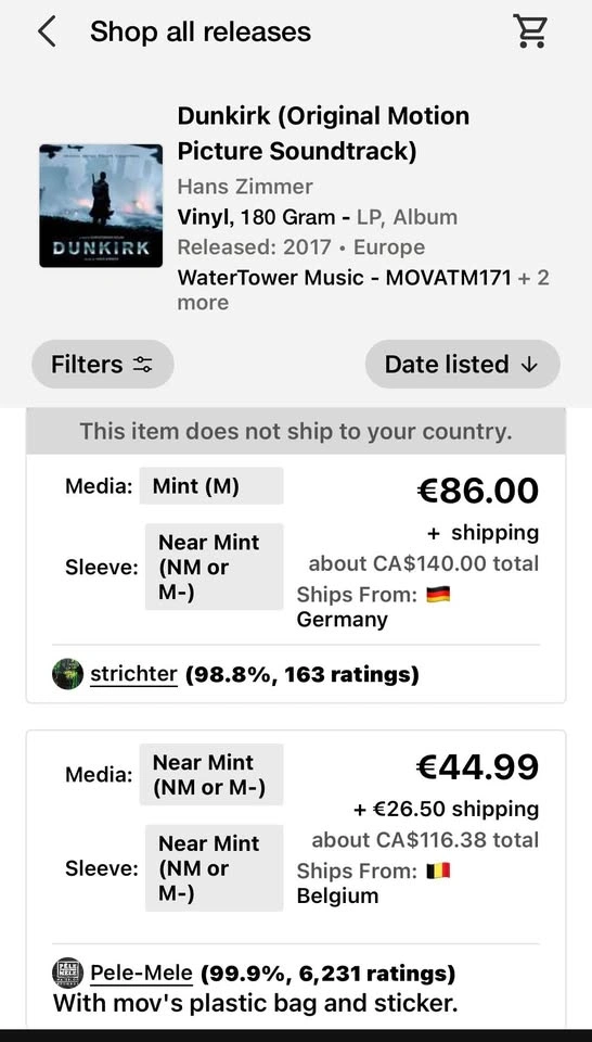 Hans Zimmer – Dunkirk Original Motion Picture Soundtrack (2LP Vi - photo 5