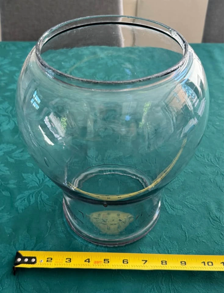 Vintage Industrial Glass Light Globe / Lamp Shade - photo 2