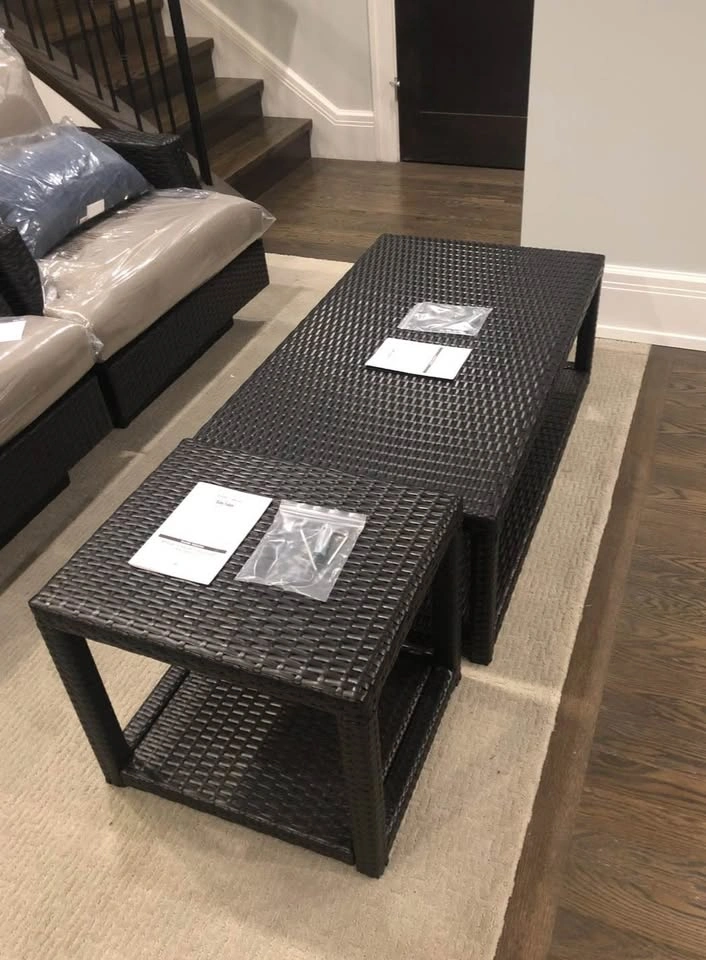 NEW RST Portofino Outdoor Wicker Coffee Table – Sealed in Box - photo 4