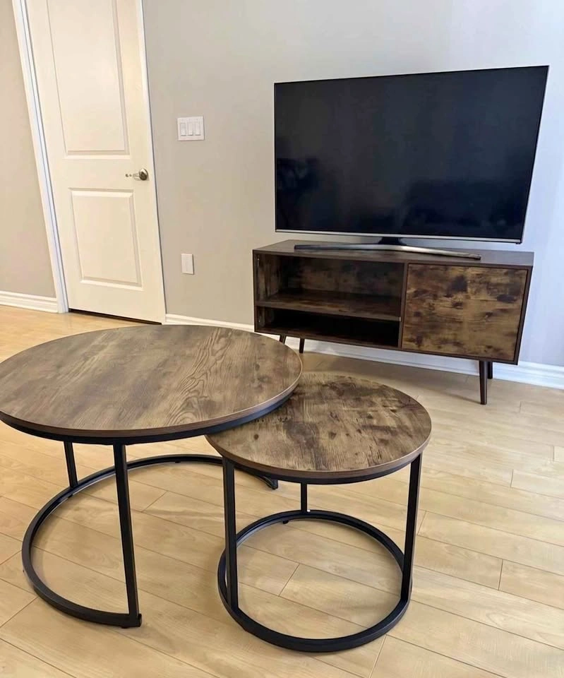 Nesting Coffee Tables — Set of 2 | Rustic Industrial