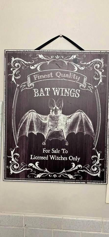 Declutter Halloween Bat Wings Wall Decor