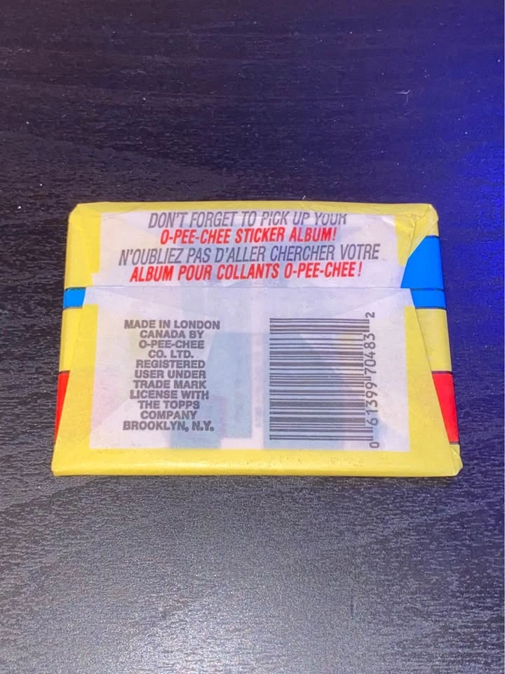 1989-90 O-Pee-Chee Stickers Wax Packs (8 packs) - photo 3