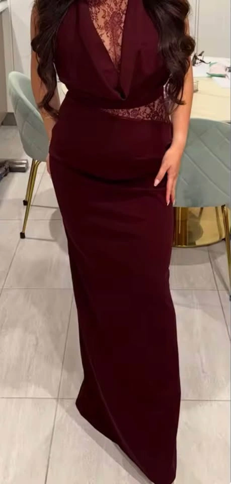 Burgundy Maxi Dress - photo 4