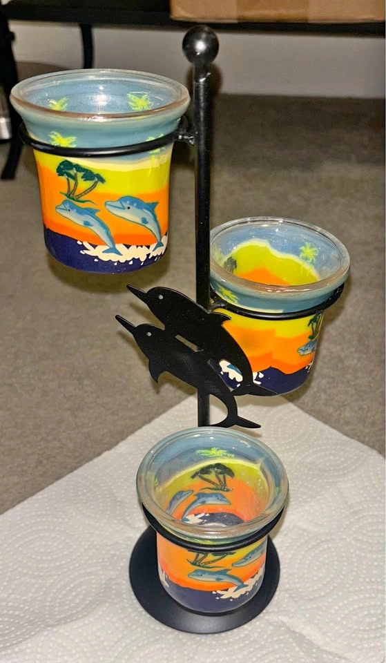 Dolphin Themed Candle Holder