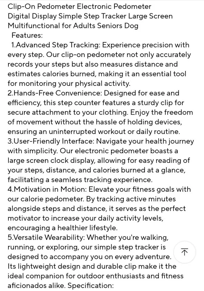 ✨ BUY 2+ ITEMS, GET 50% OFF! Clip-On Pedometer! image indicator(4)