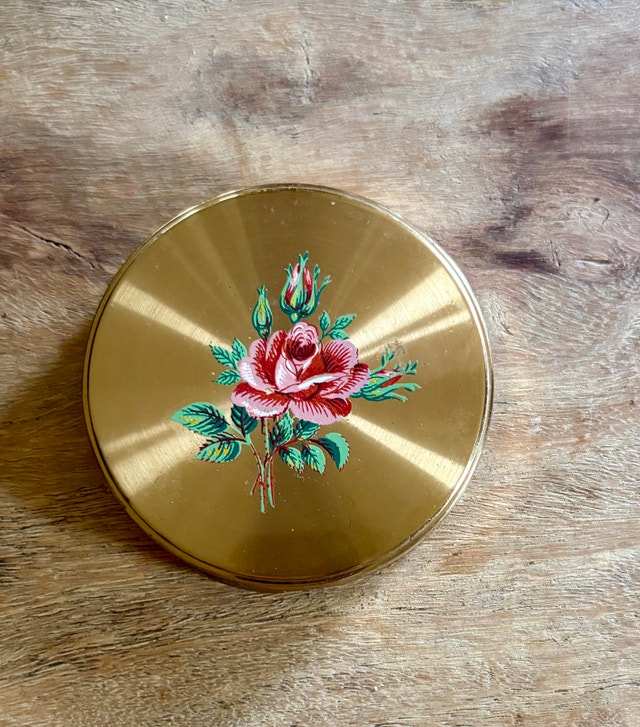 Margaret Rose Vintage 50’s Powder Compact