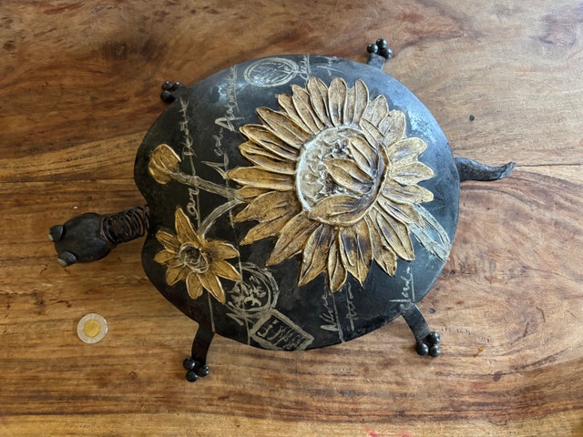 Metal Turtle Decorative Figurine - photo 3