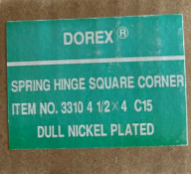 Dorex Spring Hinge Square Corner - photo 3