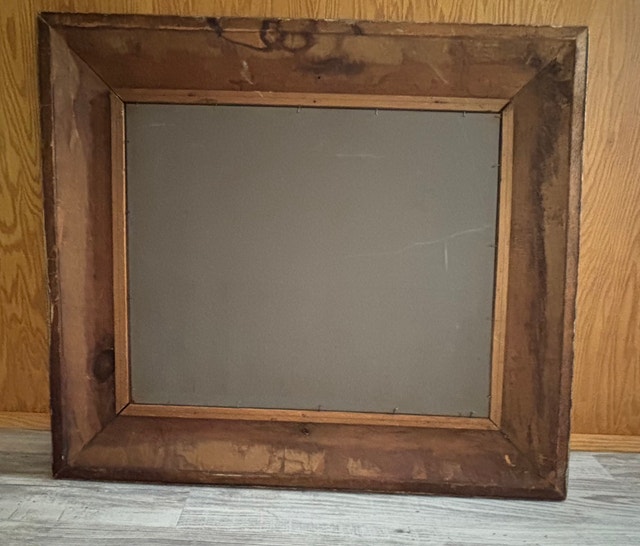Antique Ornate Gold Wall Mirror wide frame - photo 3