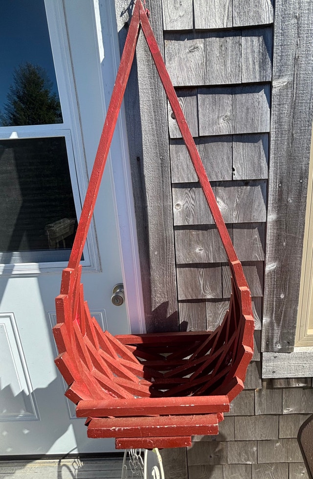 Large wooden Hanging Basket - photo 2