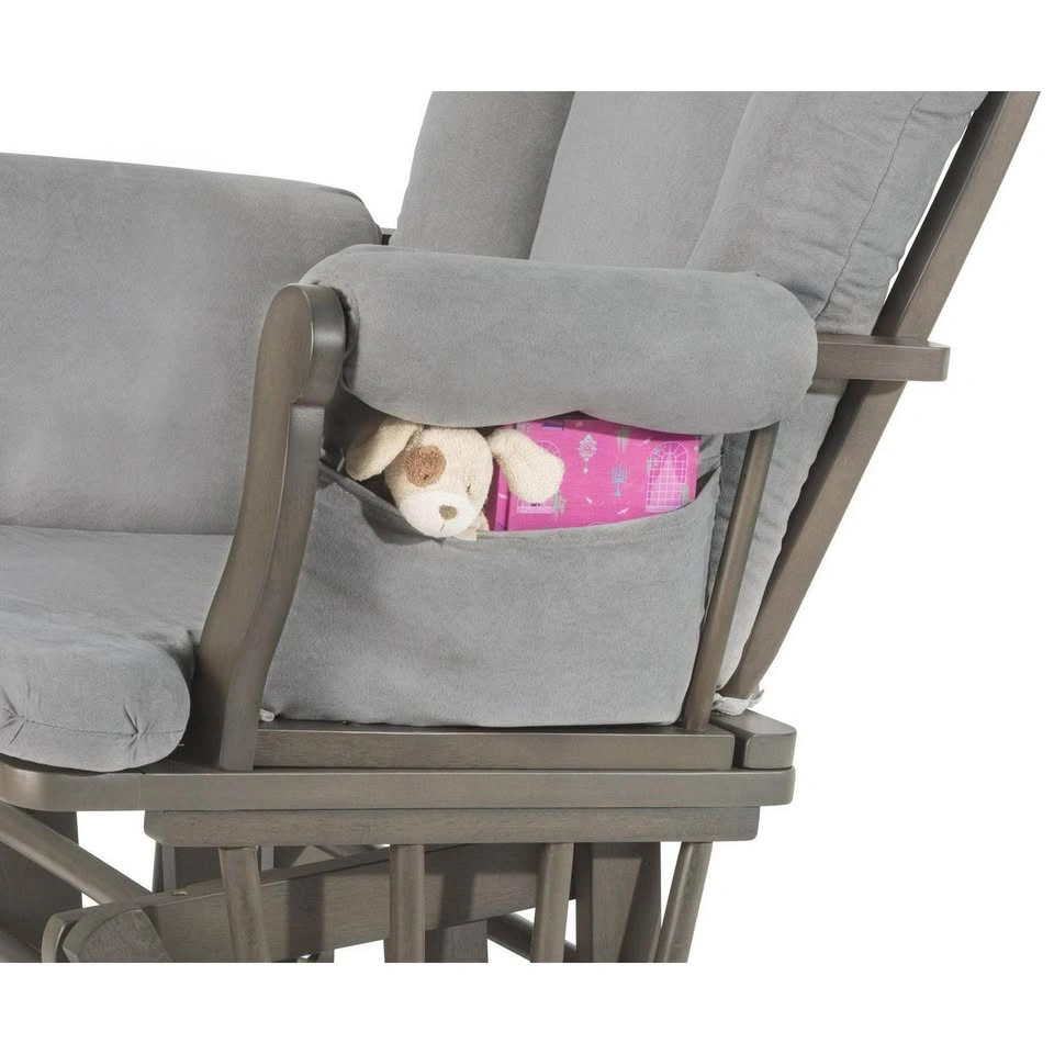 Forever Eclectic Cozy Glider and Ottoman, Dapper Gray - photo 3