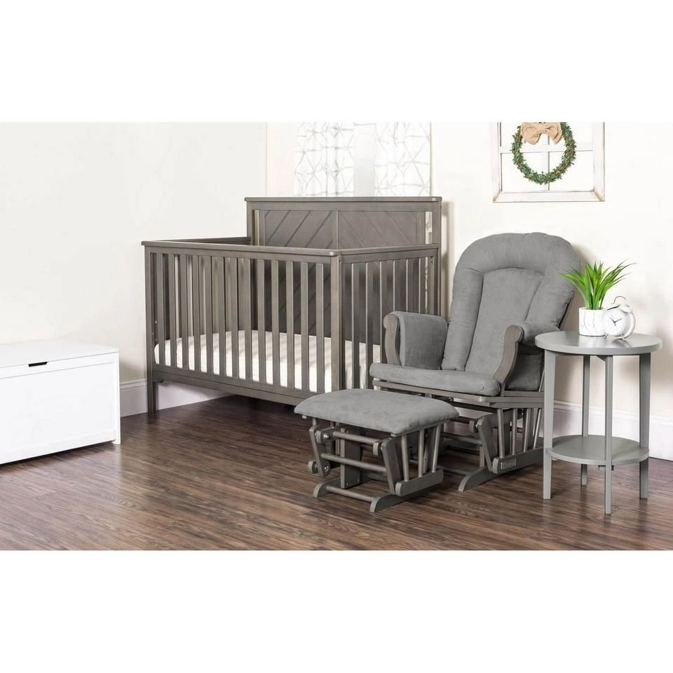 Forever Eclectic Cozy Glider and Ottoman, Dapper Gray - photo 5
