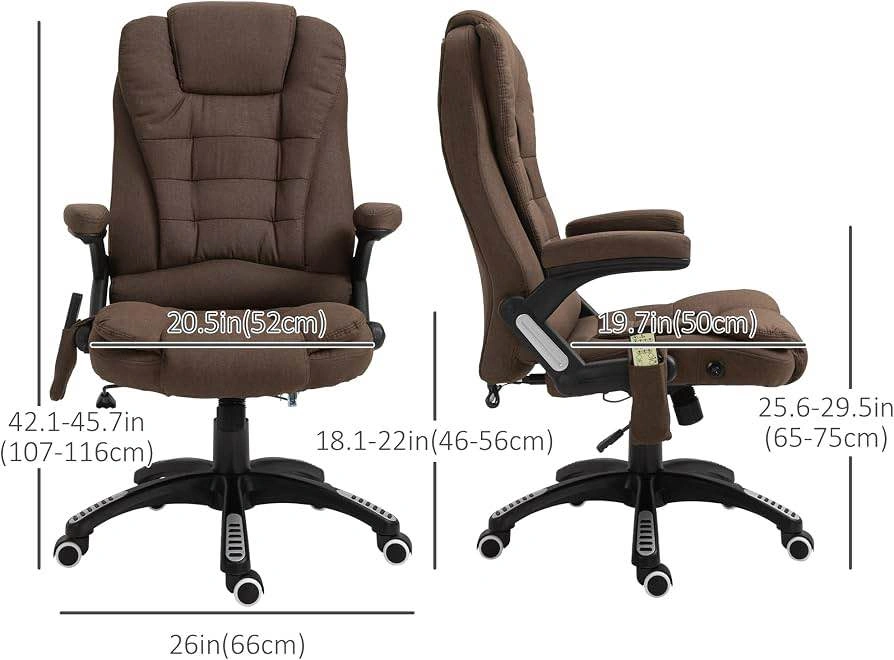 Vinsetto Reclining Massage Office Chair - photo 3