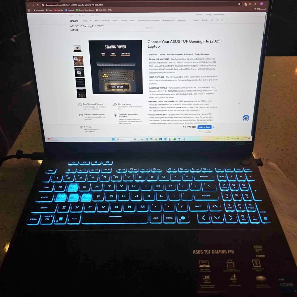 ASUS TUF Gaming F16 (2025) Laptop