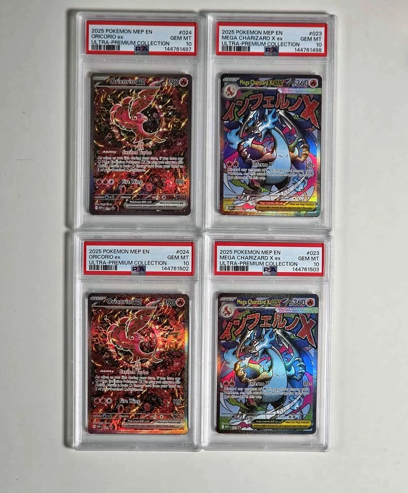 Sequential PSA 10 Pairs Oriocrio and Charizard UPC Promos