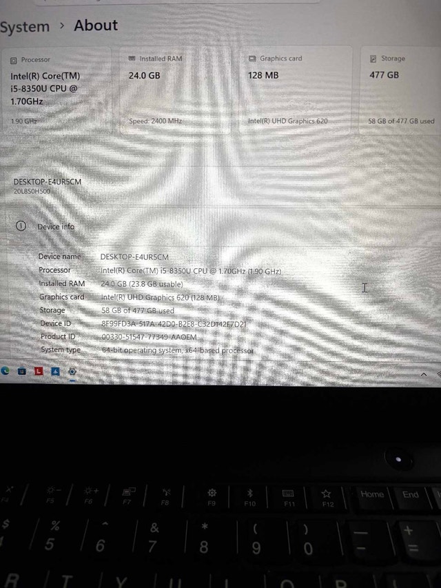Lenovo t480s 24GB RAM - photo 2