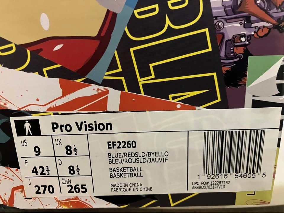 adidas Pro Vision Marvel Captain Marvel Size 9 - photo 2