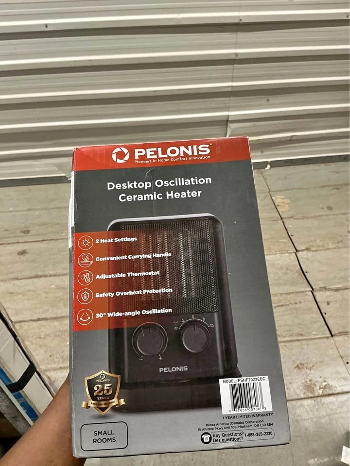 Pelonis Desktop Oscillation Ceramic Heater