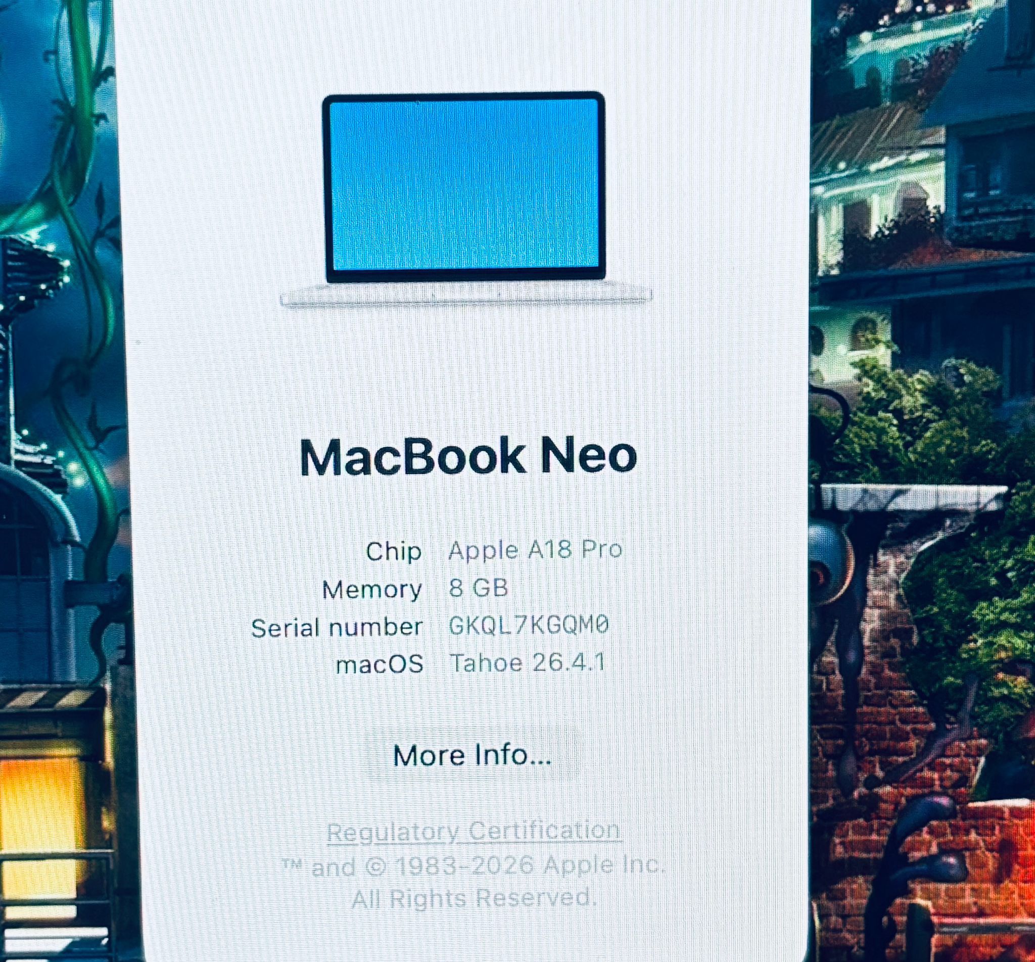 Apple MacBook Neo 8GB 256GB Fully Functional New Open Box - photo 2