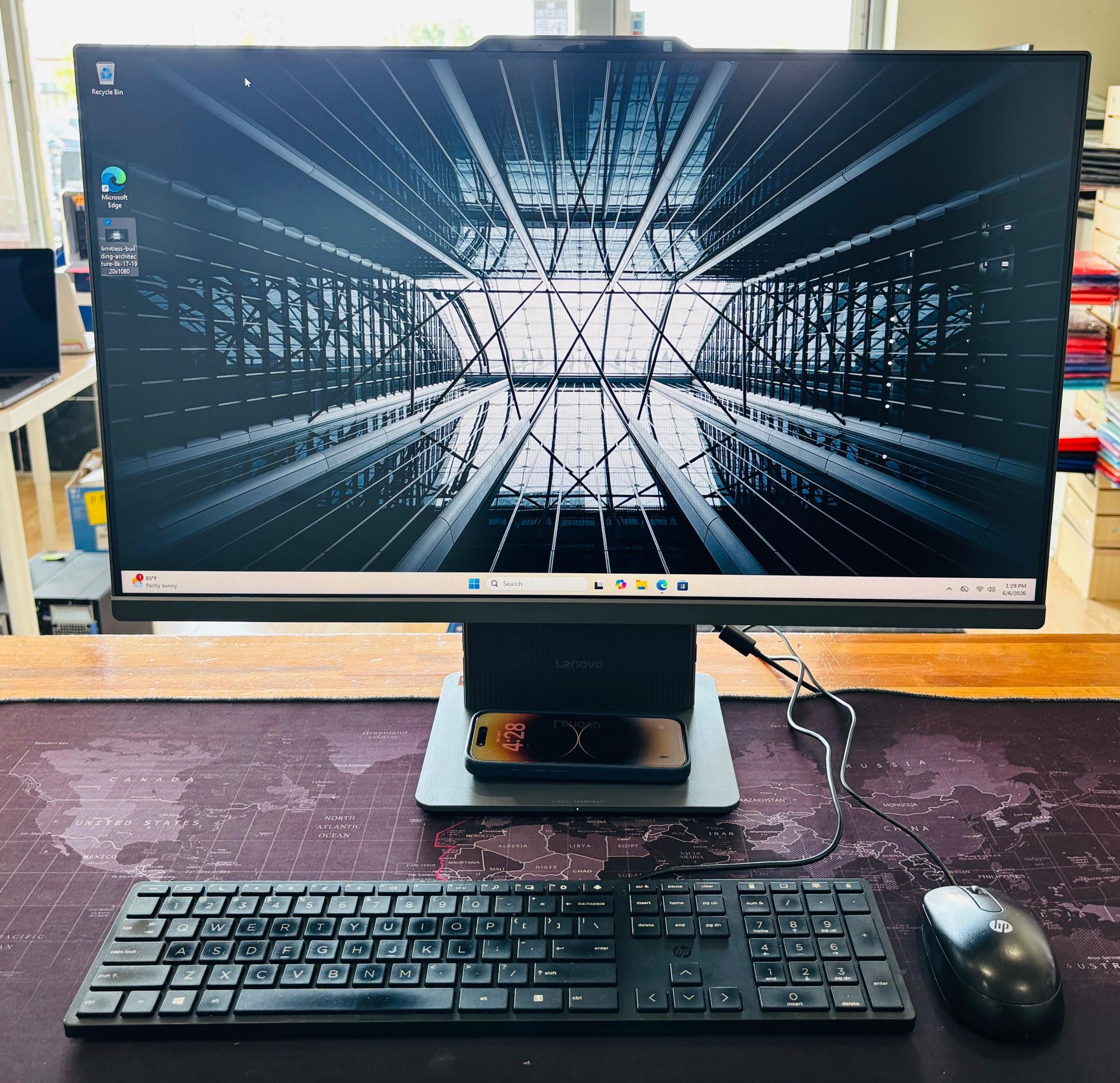 Lenovo 27” 2025 All-in-One Touchscreen PC Ryzen 5 16GB 1TB