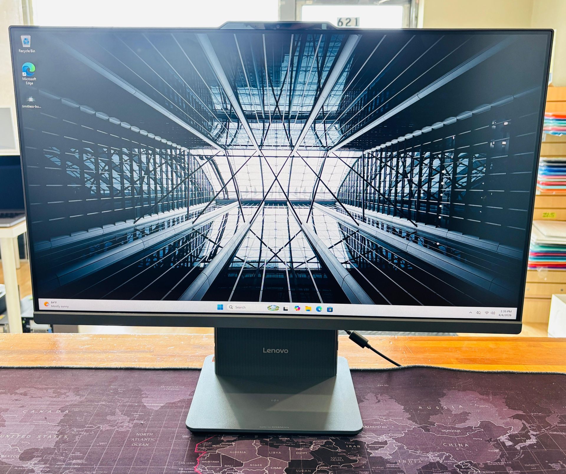 Lenovo 27” 2025 All-in-One Touchscreen PC Ryzen 5 16GB 1TB - photo 3