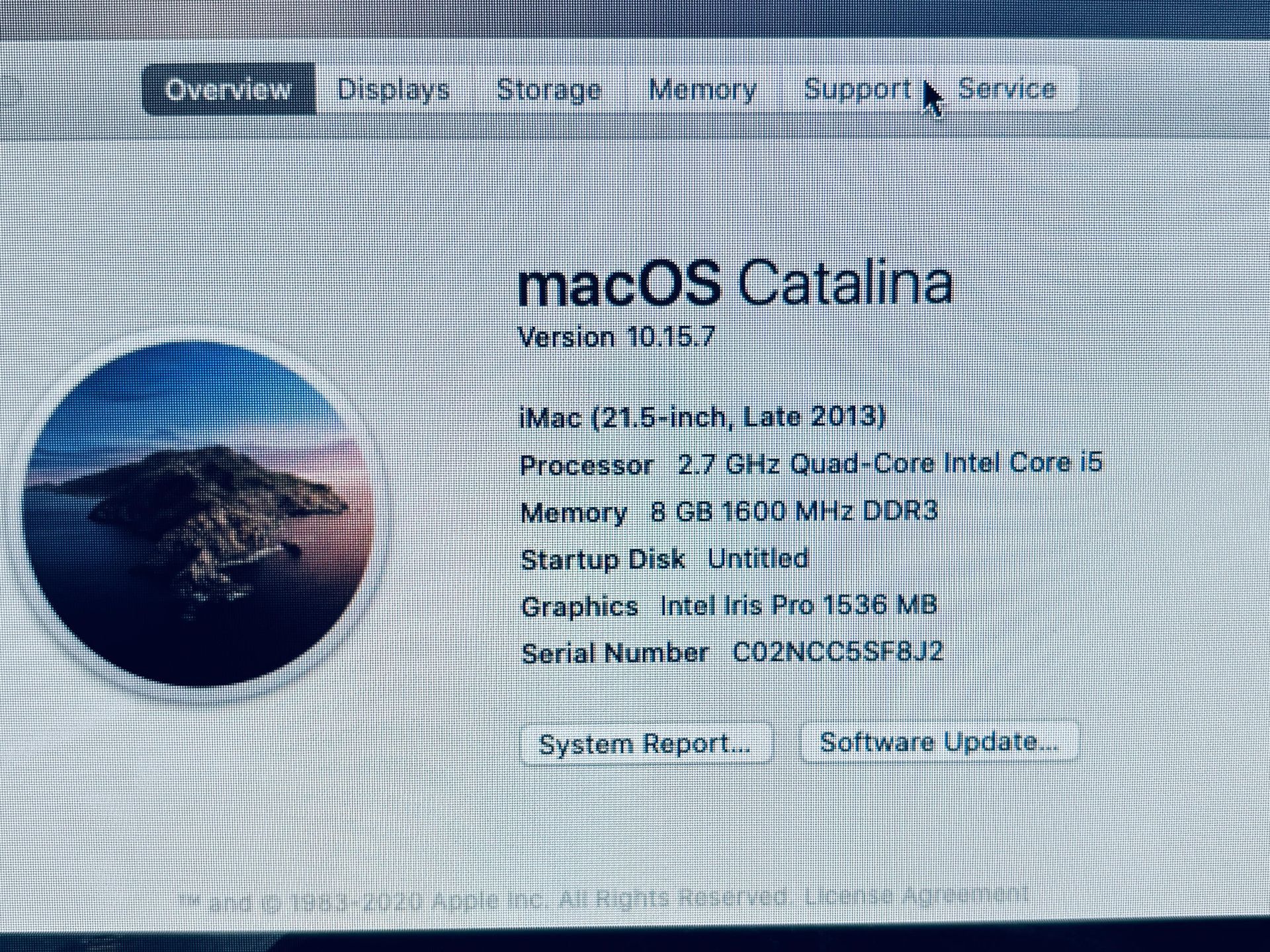 Apple iMac 21.5" 2013 Core i5 8GB 256GB SSD macOS Catalina - photo 2