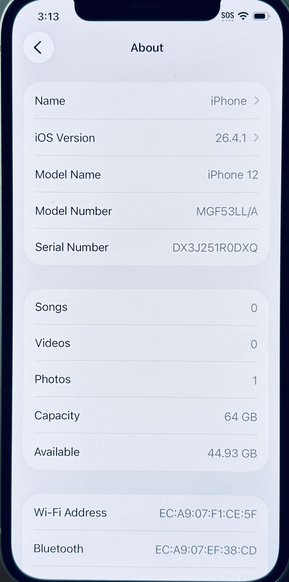 Apple iPhone 12 64GB Unlocked Fully Functional - photo 3