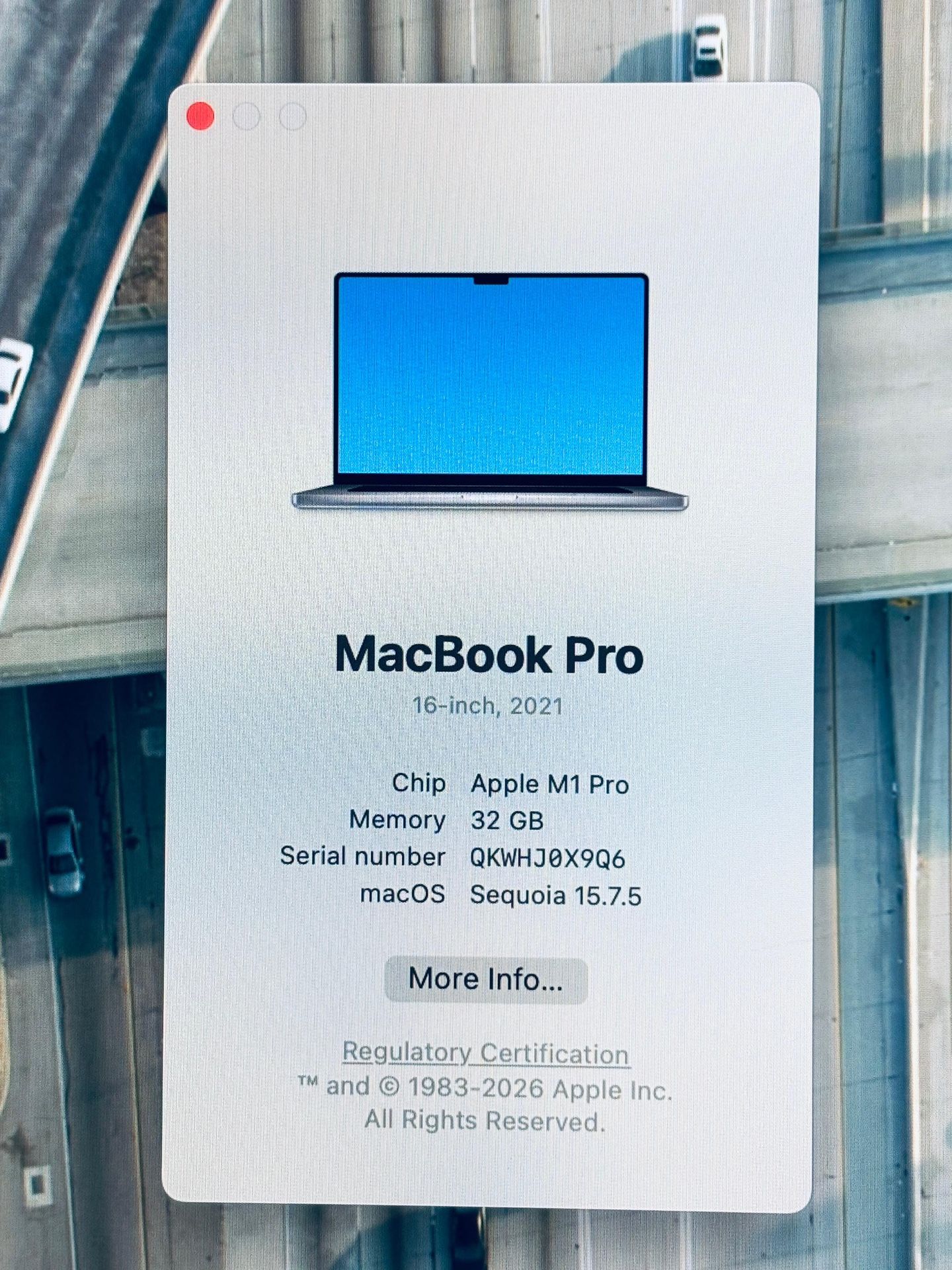 Apple Macbook Pro 16-inch 2021 M1 PRO 32GB RAM 1TB SSD - photo 2