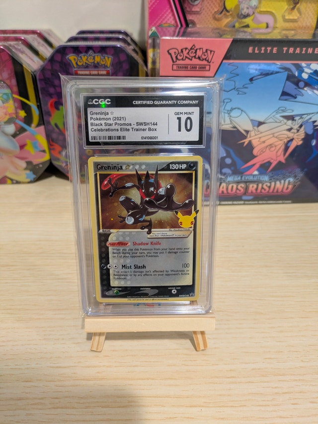 Pokemon Greninja Black Star SWSH114 Promo CGC 10