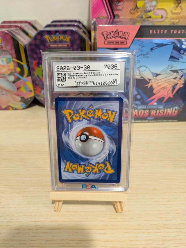Pokemon Greninja Black Star SWSH114 Promo CGC 10 - photo 2