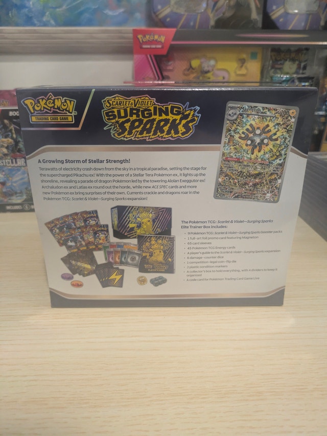 Pokemon S&V Surging Sparks Elite Trainer Box - Factory Sealed - photo 2