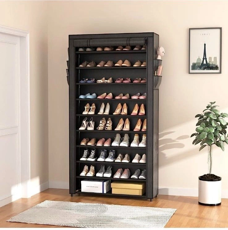 10 Tier Shoe Rack with Cover