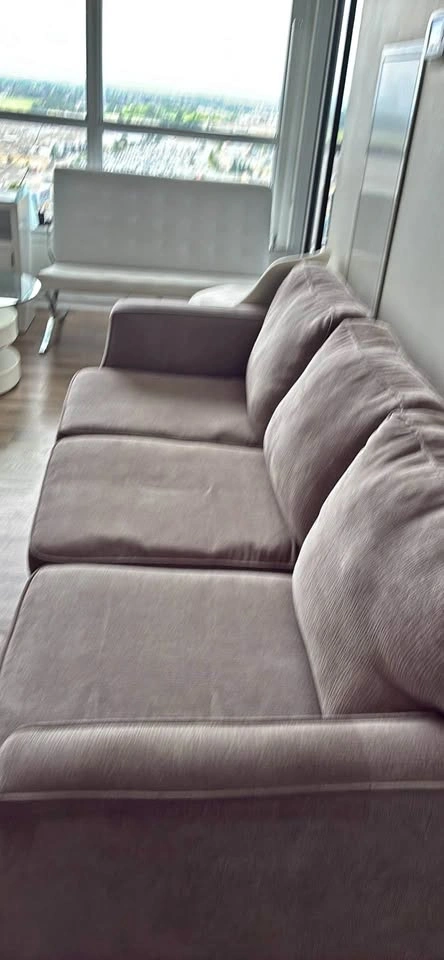 Grey sofa 200$ new no tears
