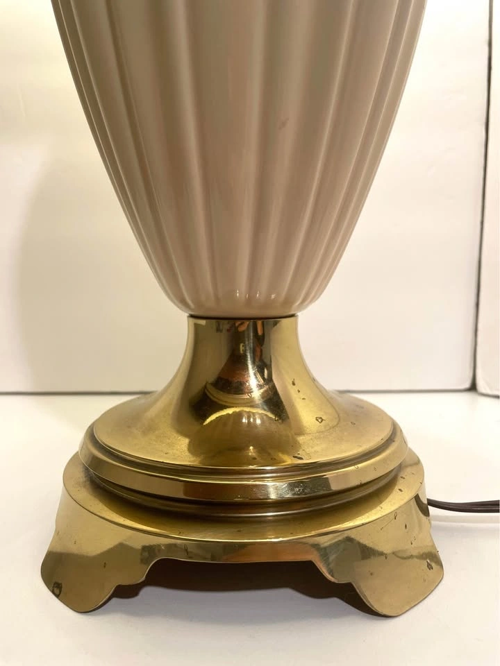 VTG Stiffel and Lenox MCM Brass Table Lamp Hollywood Regency 30” - photo 5