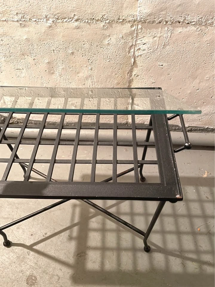 VTG Side Table, Removable Top Tray with Glass Insert (Bombay Com - photo 4