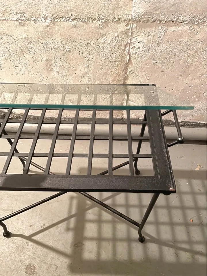 VTG Side Table, Removable Top Tray with Glass Insert (Bombay Com - photo 4