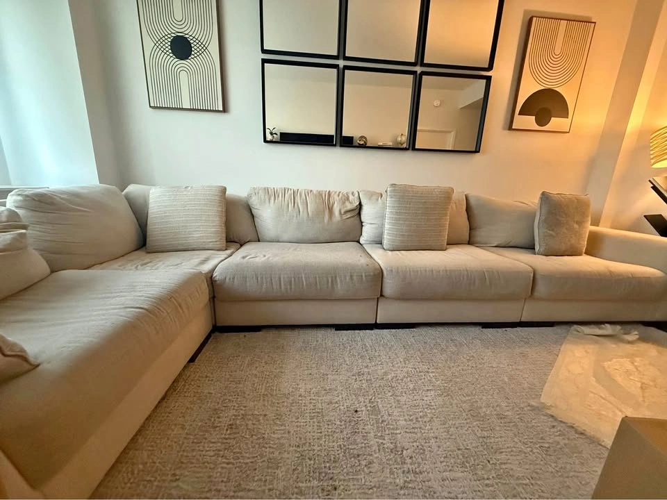 (FREE DELIVERY) Modern Beige Sectional Sofa from Ashley