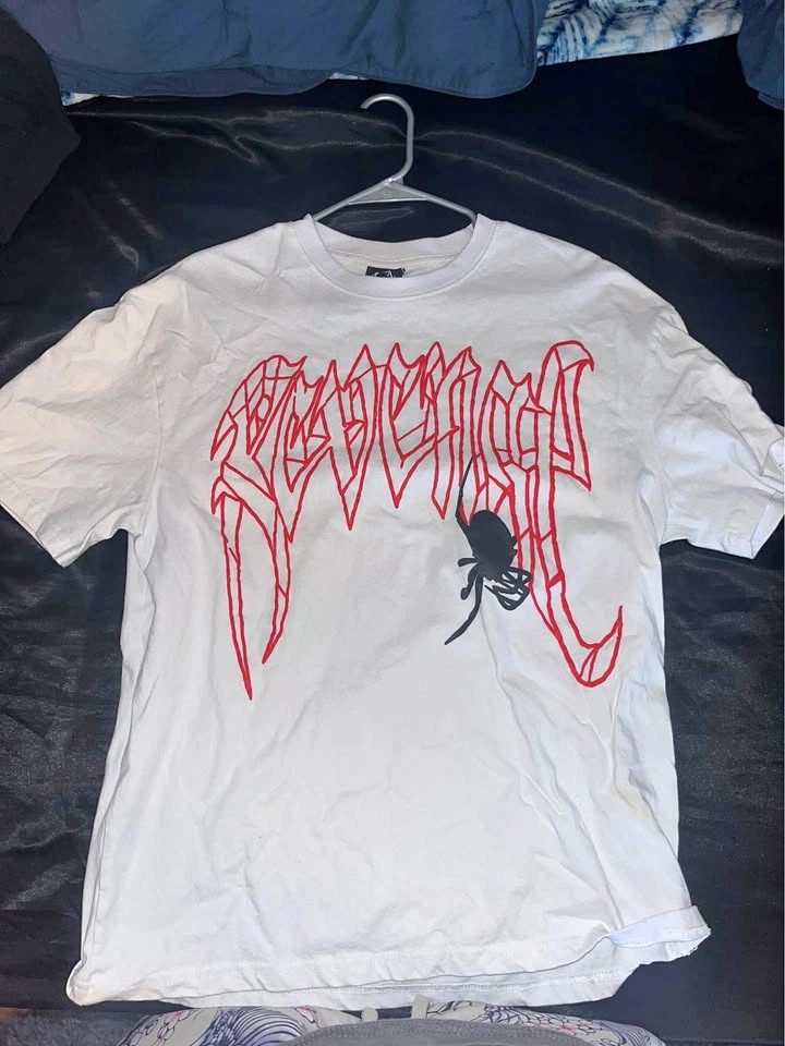Revenge Spider Skull T-shirt Large