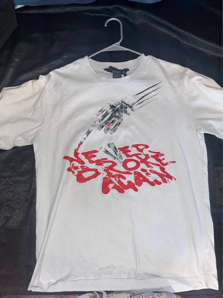 VLONE Never Broke Again Skeleton T-shirt L