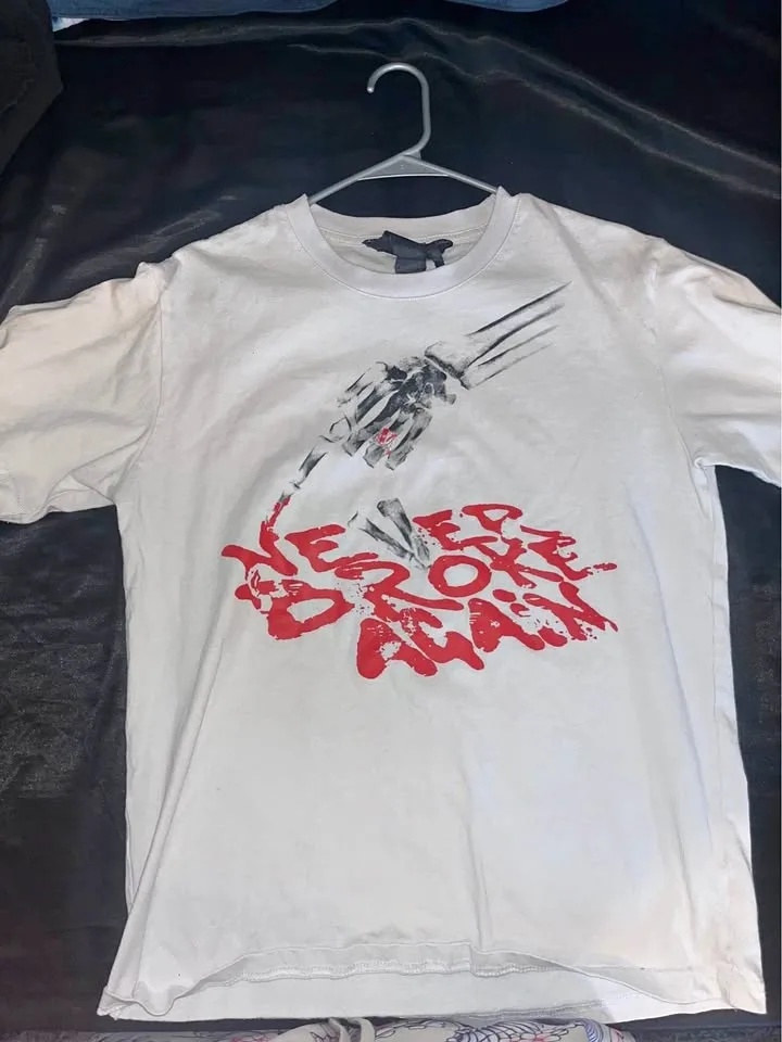 VLONE Never Broke Again Skeleton T-shirt L