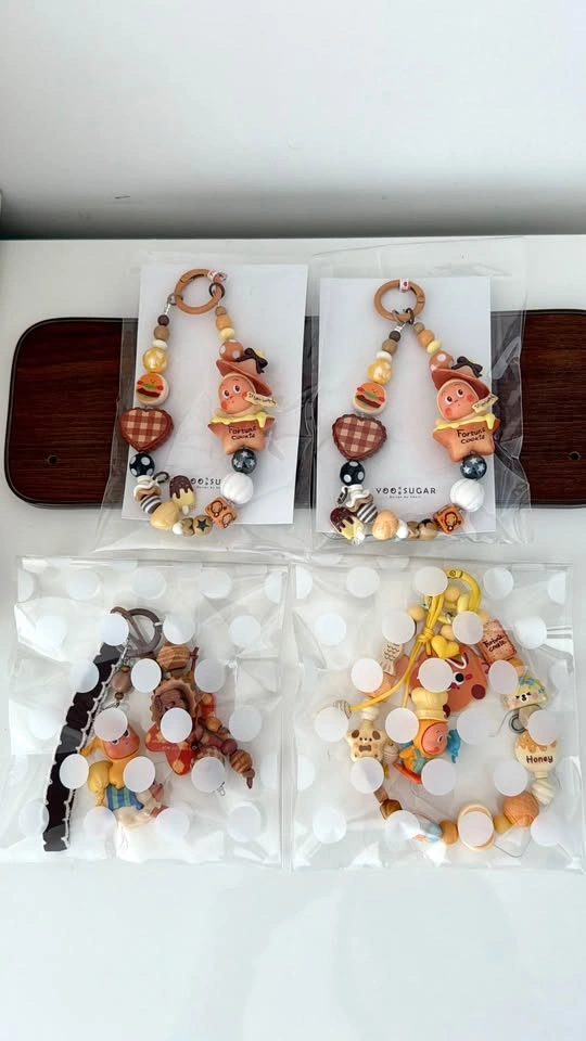 Handmade Kawaii Beaded Phone/Bag Charm/Keychain - Twinkle - photo 4