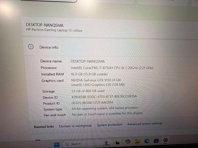 HP Gaming Laptop Core i7 nVidia GTX - photo 3