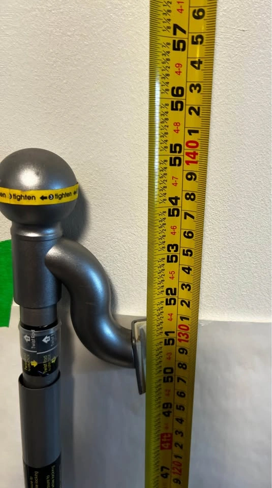 55-100 inch no drill curtain rod - photo 2