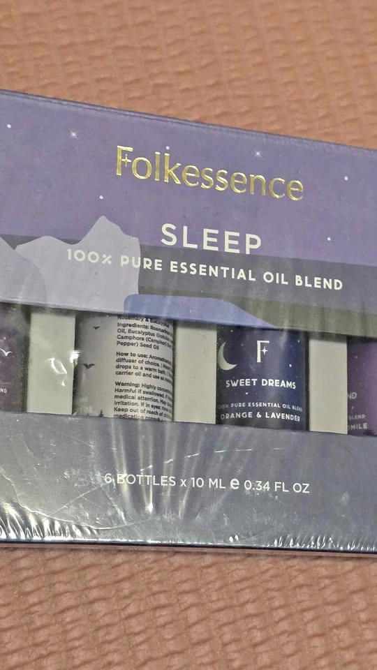 Folkessence Sleep 100% Pure Essential Oil Blend Set